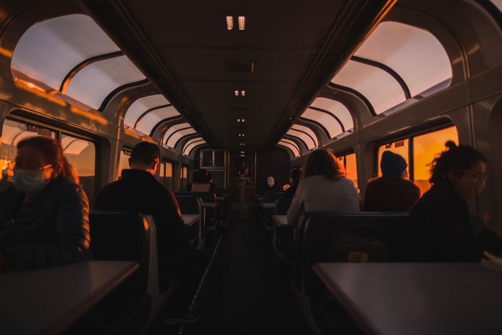 The train, bus, motorcycle, and car are all great modes of transportation on your way to a 4-Day Solo Getaway in Santa Cruz, California. Photo © Levi Meir for Unsplash