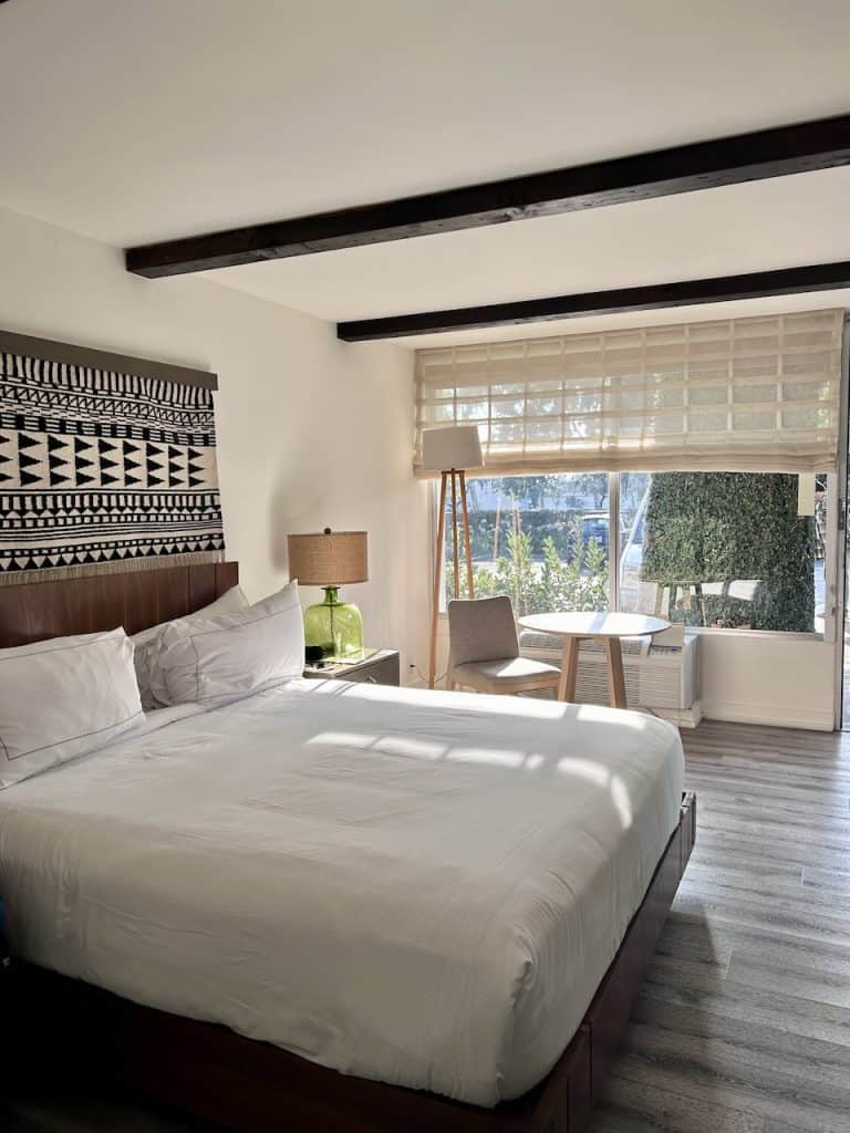 A clean, modern hotel at The Leta Tapestry Garden hotel in Goleta, CA, photo ©Kate Dana
