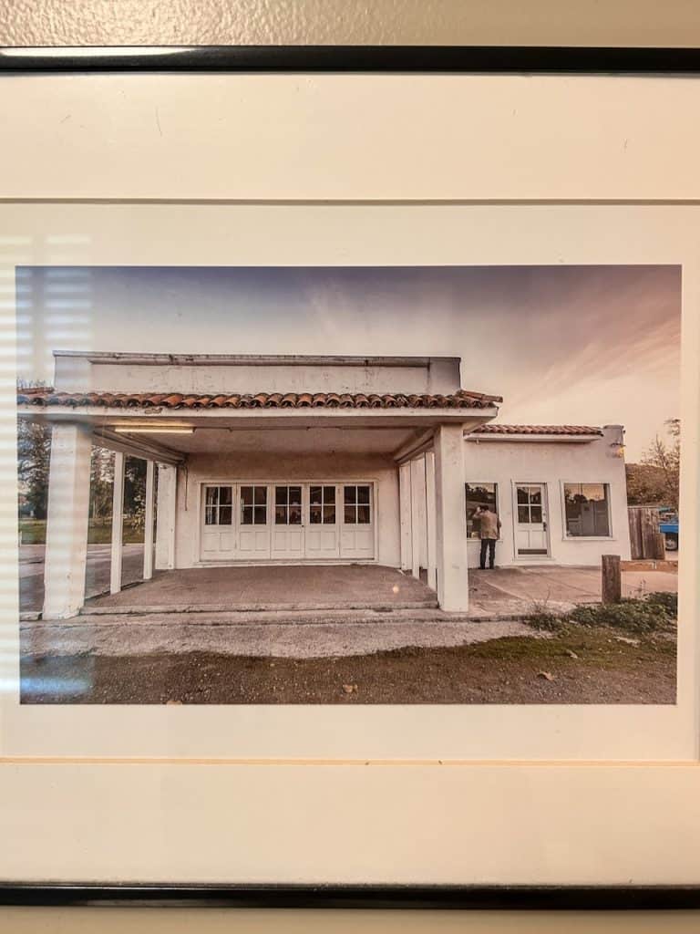 An original photo of a gas station before it was turned into a bakery photo © Kate Dana